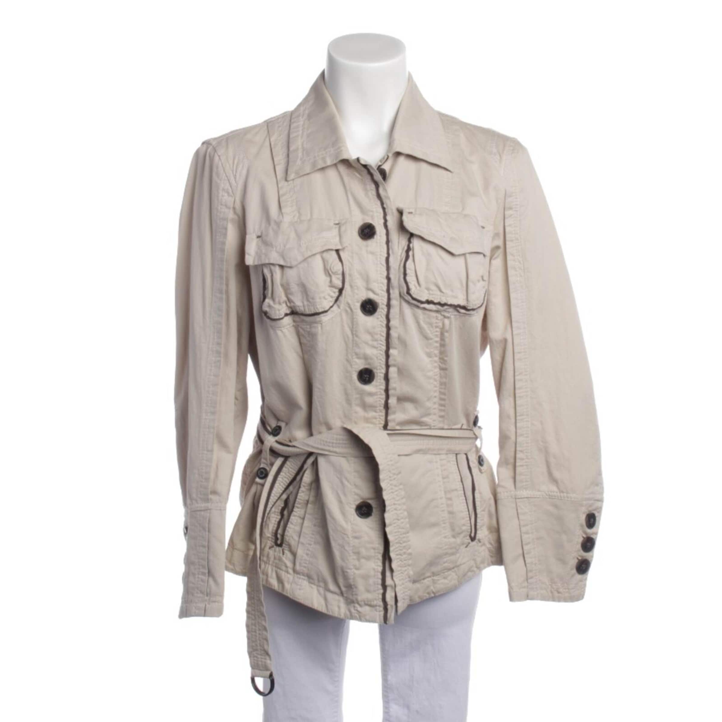 Marc Cain Jacket & Coat in XL in White: front