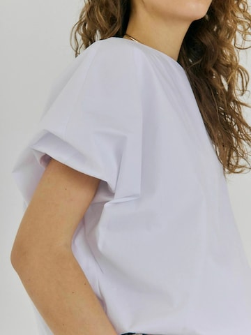 T-shirt 'Carlo' NORR en blanc