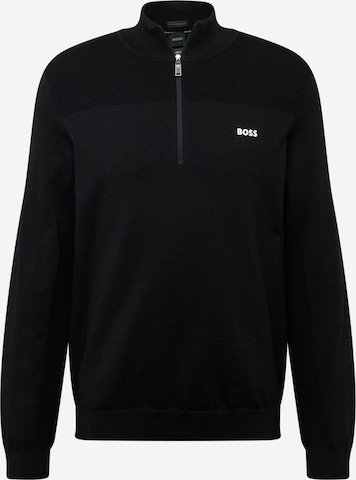 BOSS Sweater in Black: front