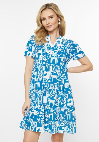 Usha Kleid in Blau: Vorderseite