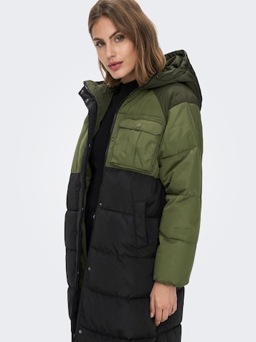ONLY Zimní kabát 'Becca' – zelená