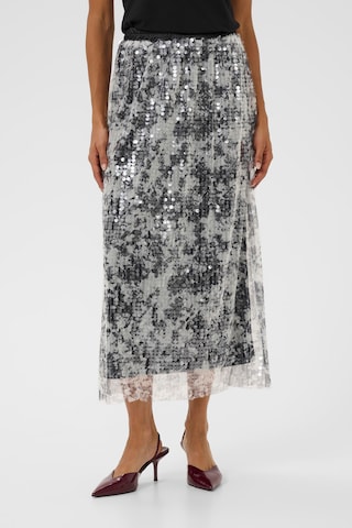 Jupe CULTURE en argent : devant