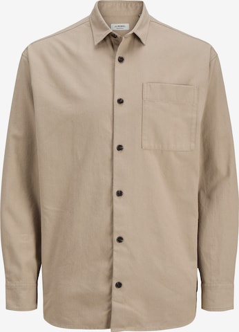 JJ Rebel Comfort fit Overhemd in Beige: voorkant