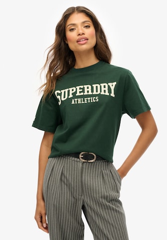 T-shirt 'Essentials' Superdry & Co en vert : devant