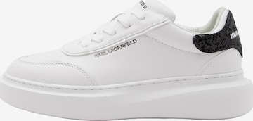 Karl Lagerfeld - Zapatillas deportivas bajas en blanco: frente