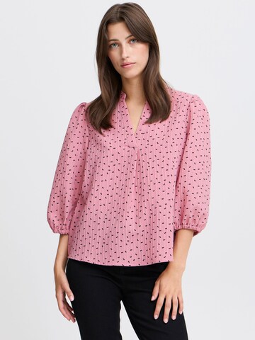 b.young Blouse 'Ibow' in Roze: voorkant