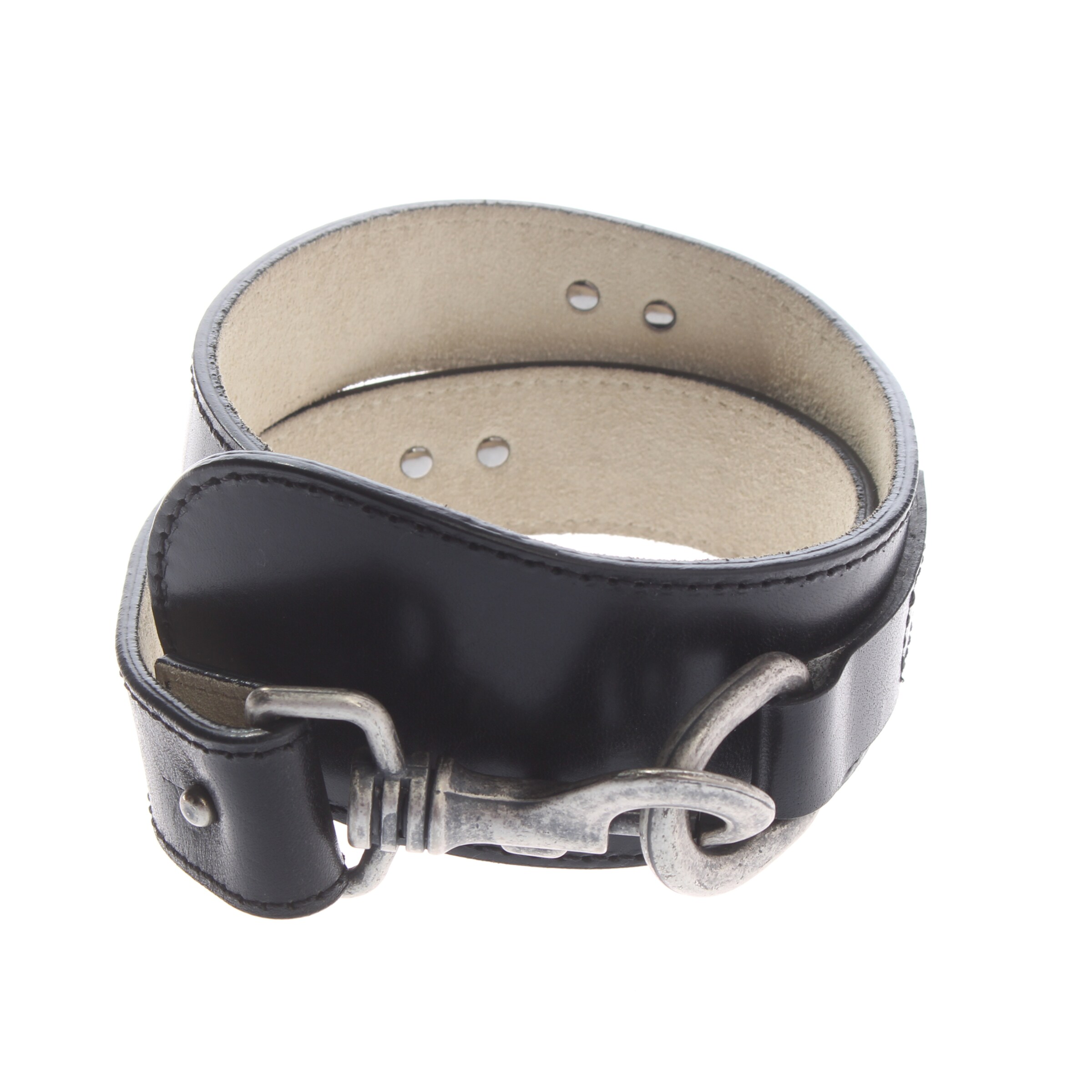 Alexander McQueen Gürtel XS in Schwarz: Vorderseite