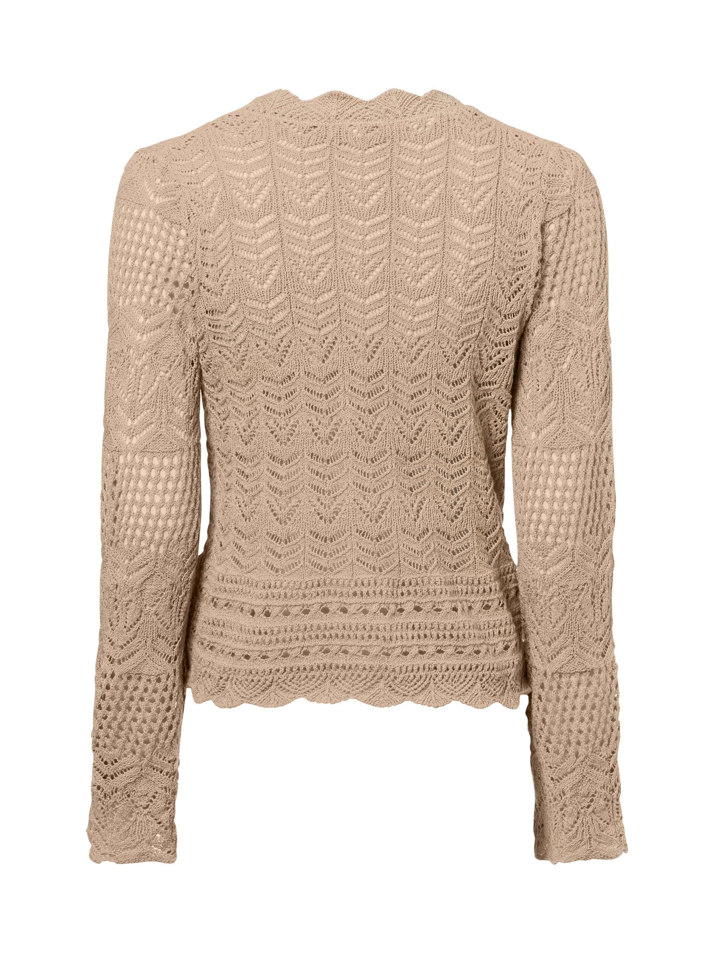 Marie Lund Knit cardigan in Brown