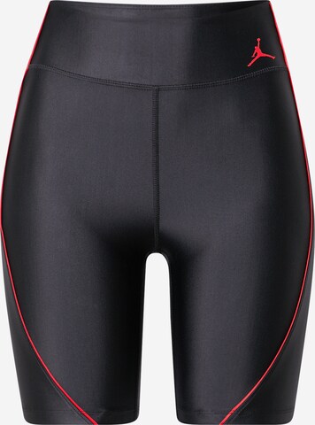 Skinny Pantaloni sport de la Jordan pe negru: față