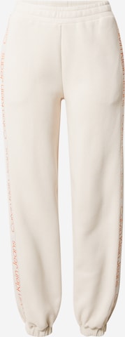 Calvin Klein Jeans Zúžený strih Nohavice - Béžová: predná strana