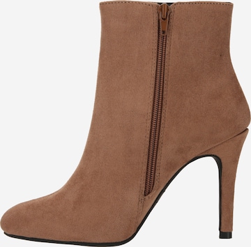 ABOUT YOU Booties 'Linea' in Brown