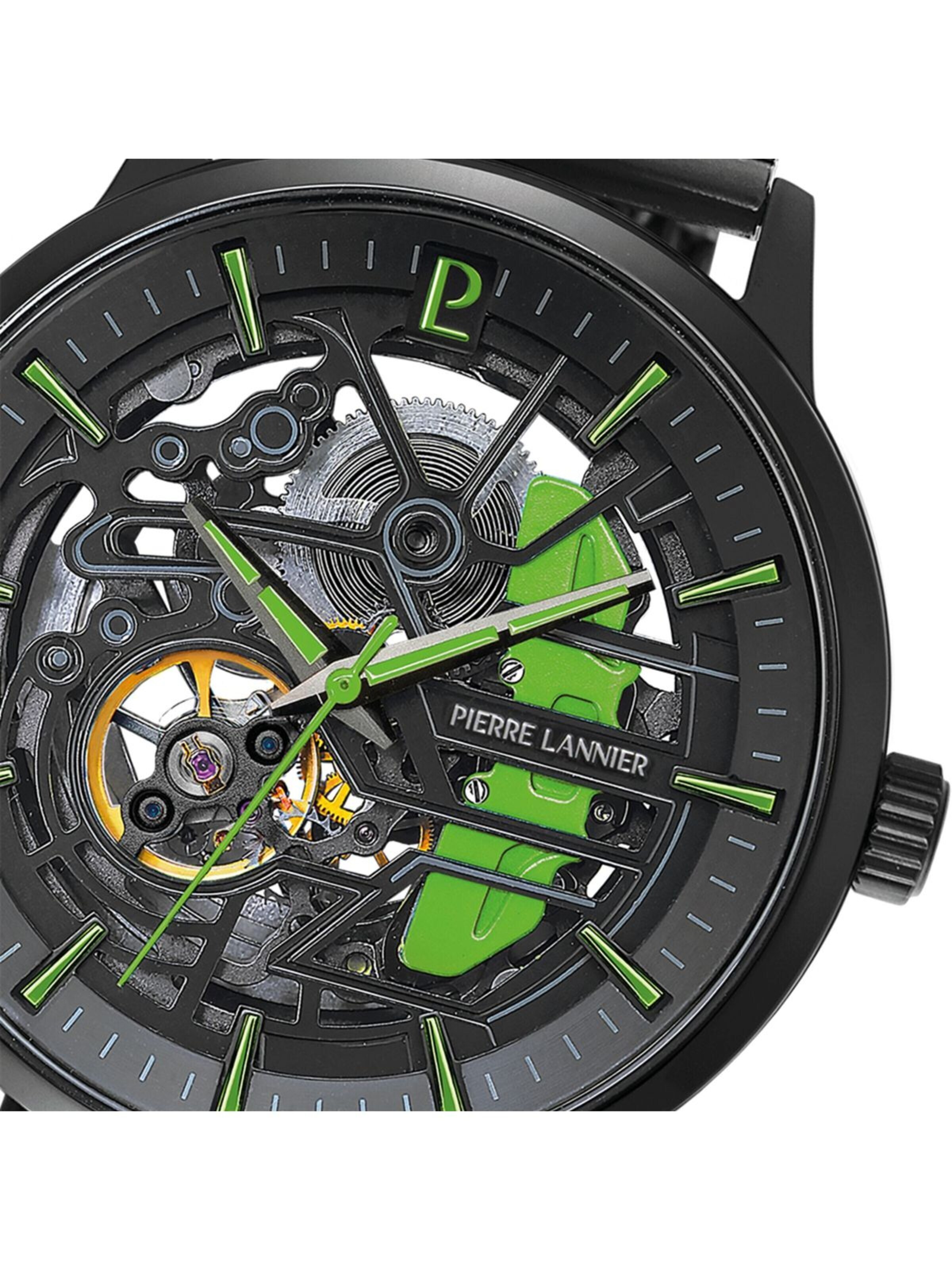 Montre à affichage analogique 'Pierre Lannier - Automatic watch Paddock - Automatic watch movement - Watch case width: 43 mm' Pierre Lannier en noir