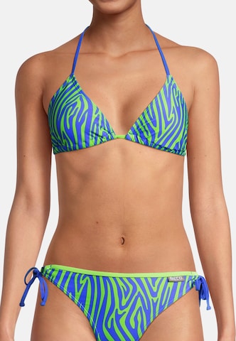 BECO the world of aquasports Bustier Bikini 'Zebra Vibes' in Blau