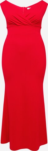 WAL G. - Vestido de noche 'ANNIE' en rojo: frente