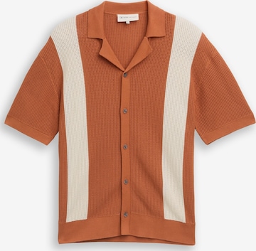 TOM TAILOR DENIM Gebreid vest in Oranje: voorkant