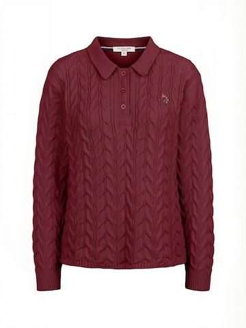 U.S. POLO ASSN. Top ' UWKaren ' in Rood: voorkant