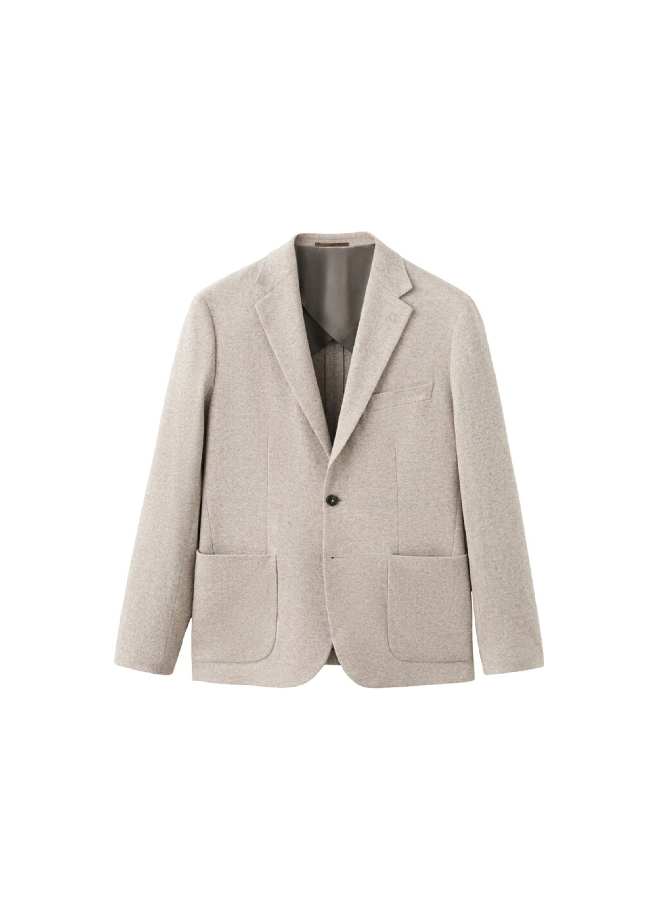 MANGO MAN Slim Fit Sakko 'Molina' in Beige: Vorderseite