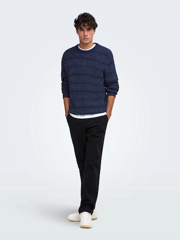 Only & Sons Regular Chino trousers 'ONSCAM' in Black