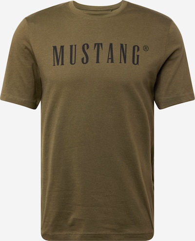 MUSTANG T-Shirt 'Austin' en noisette / noir, Vue avec produit