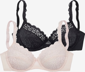 Balconnet Soutien-gorge PETITE FLEUR en rose : devant