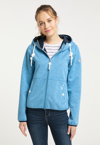 ICEBOUND Fleece jas in Blauw: voorkant