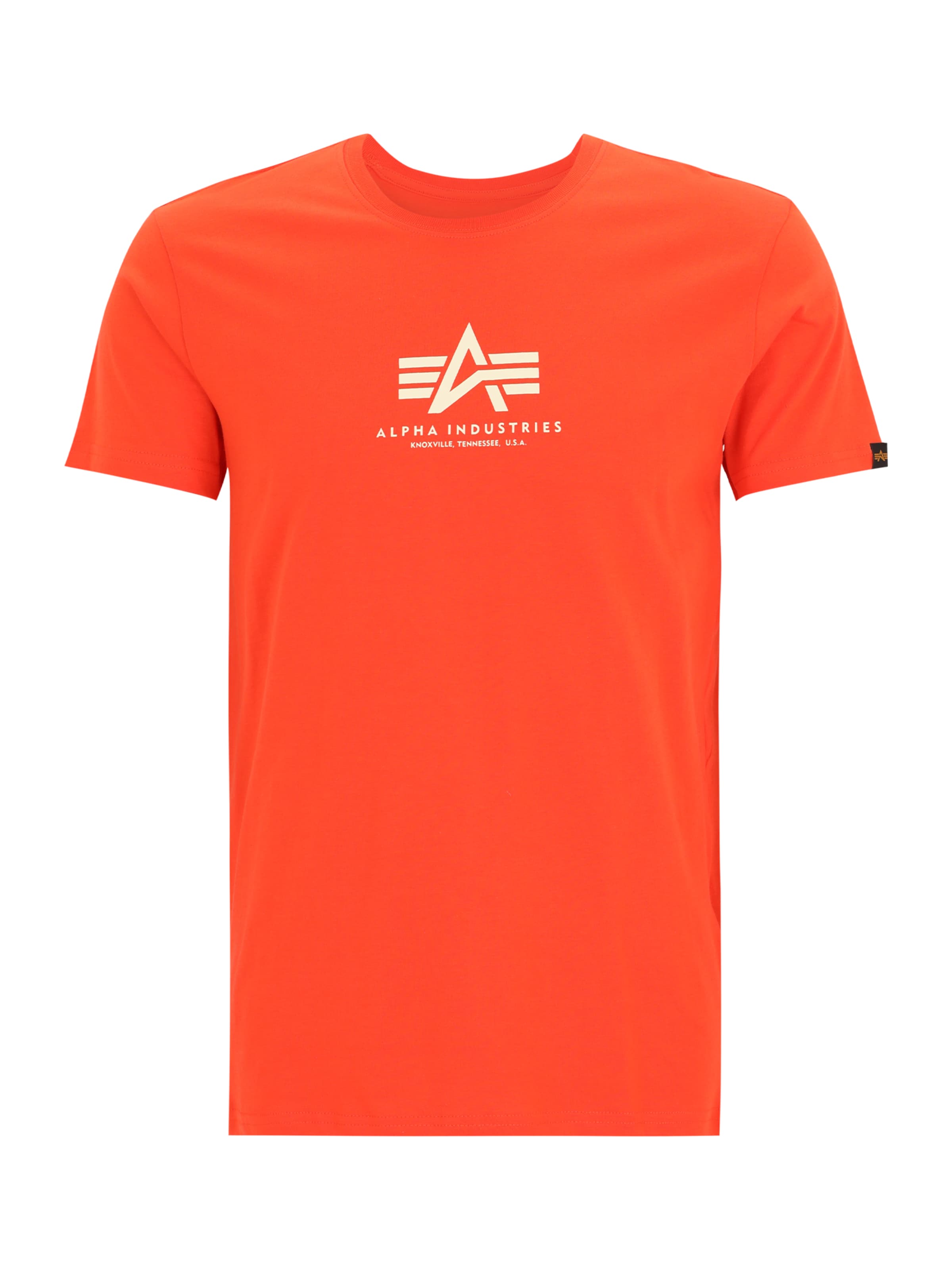 ALPHA INDUSTRIES Shirt in Orange: front
