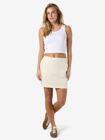 Jupe Noisy may en beige : devant