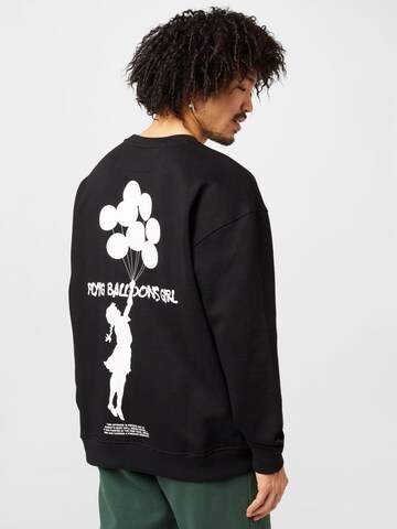 Only & Sons Sweatshirt 'Banksy' in Black