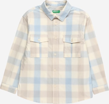 UNITED COLORS OF BENETTON - Ajuste regular Camisa en beige: frente