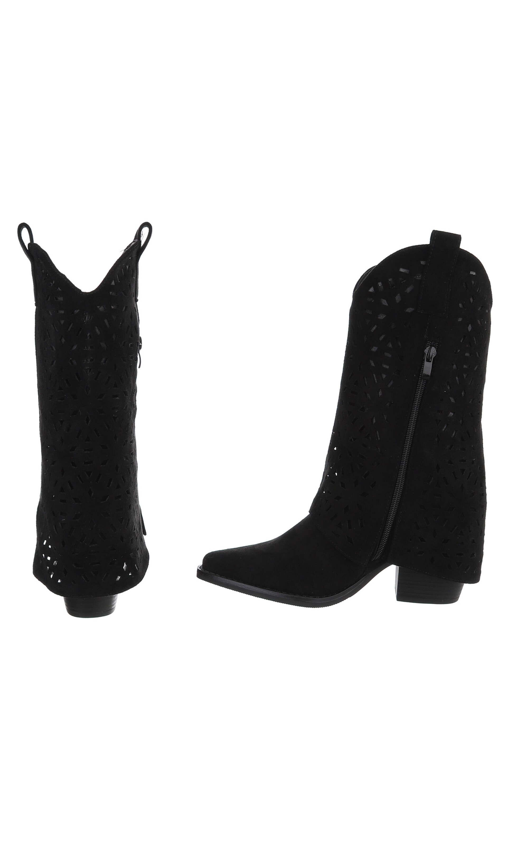 Ital-Design Cowboystiefel in Schwarz