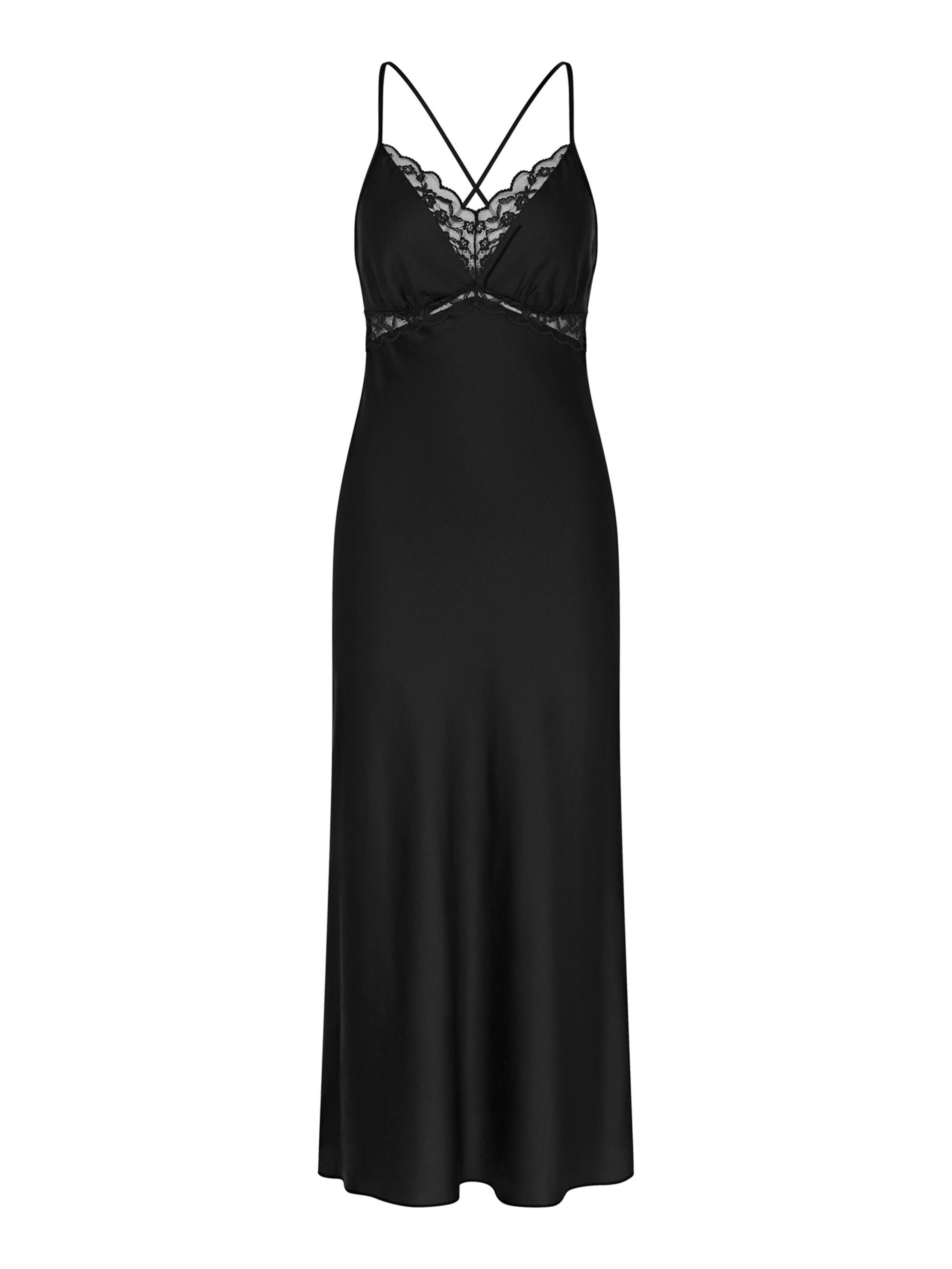 TRIUMPH Nachthemd ' Wild Azalea Florale ' in Zwart: voorkant