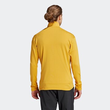 ADIDAS TERREX Athletic Fleece Jacket in Yellow