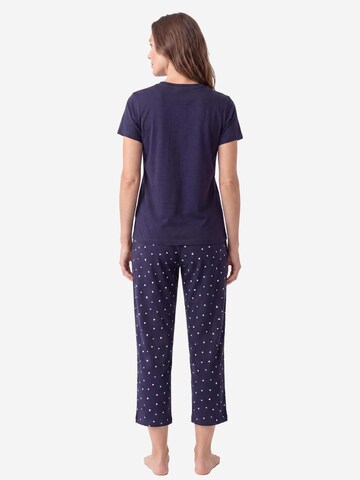 SCHIESSER Pyjama 'Mix & Relax' in Blau