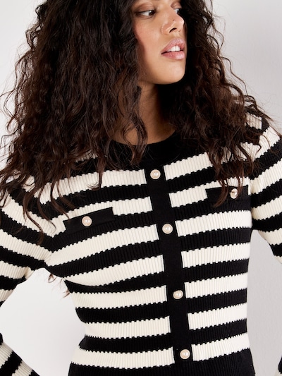 Apricot Robe en noir / blanc, Vue avec produit