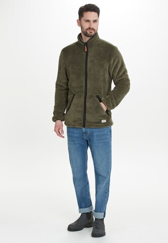 Weather Report Athletic Fleece Jacket 'Legend' in Green