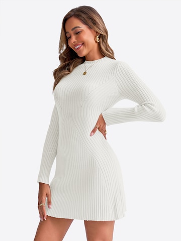 Imily Bela - Vestido de punto en blanco: frente