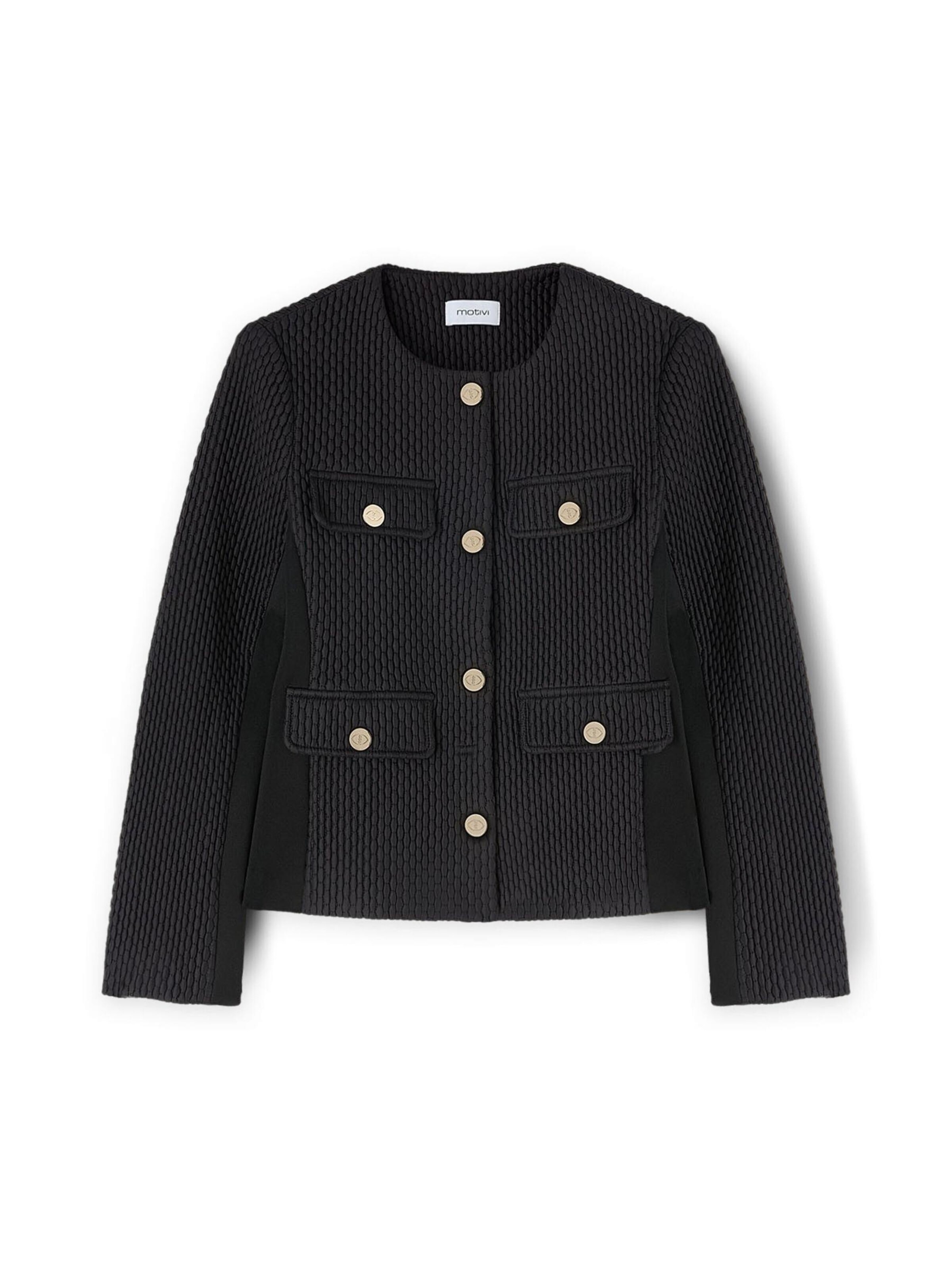 MOTIVI Übergangsjacke‌‌‌‌‌‌‌‌‌‌ in Schwarz: Vorderseite