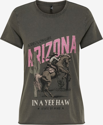 pilka ONLY Marškinėliai 'ONLLUCY': priekis