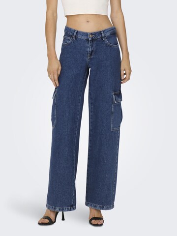 ONLY Loosefit Jeans i blå: forside