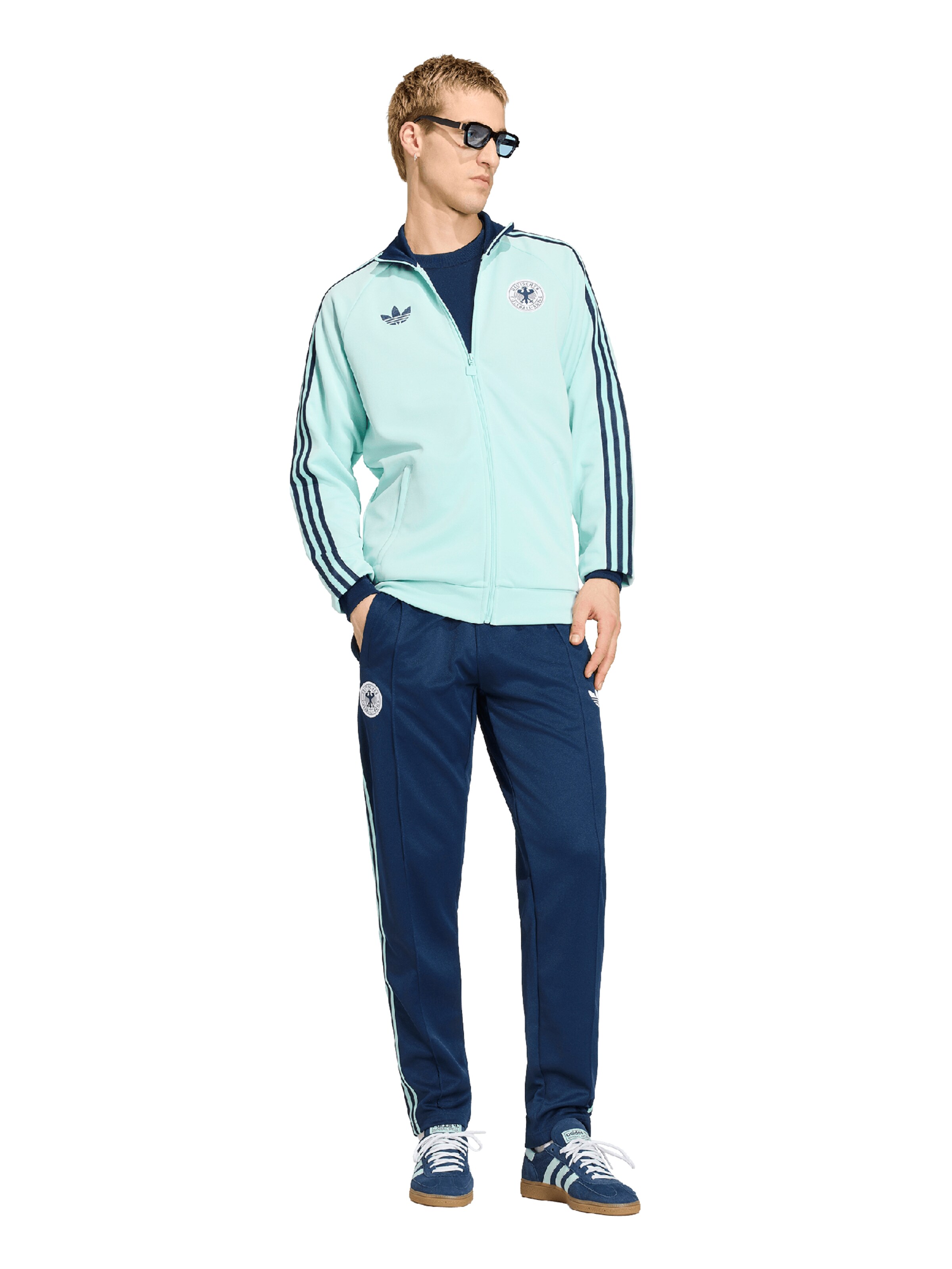 ADIDAS PERFORMANCE Slimfit Sporthose 'DFB' in Blau