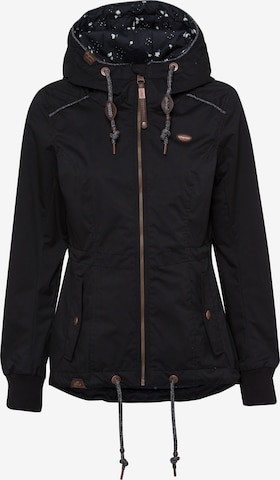 Ragwear Performance Jacket in Black: front