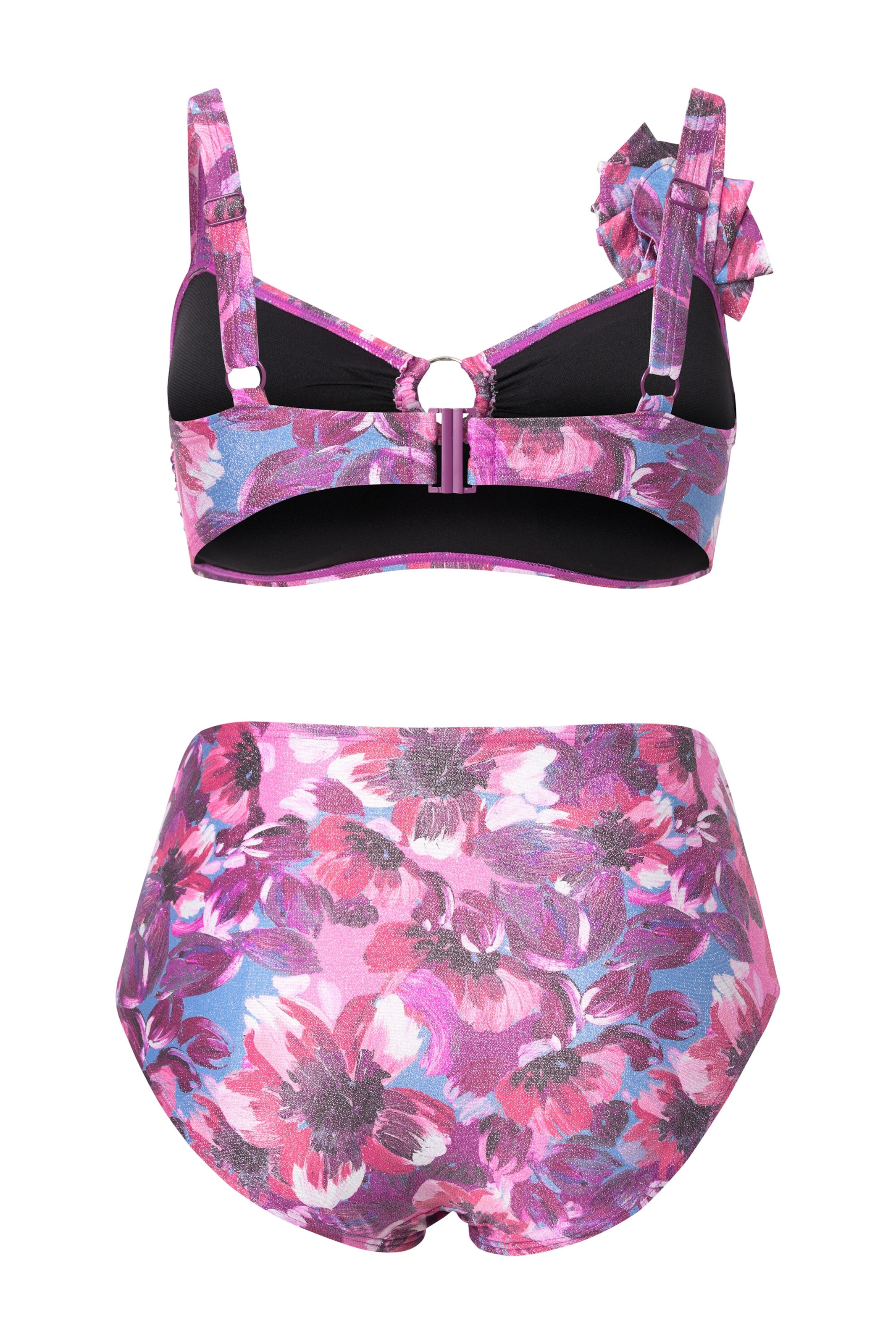 Ulla Popken Bustier Bikini in Pink