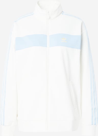 ADIDAS ORIGINALS Sweat jacket in Light blue / White, Item view