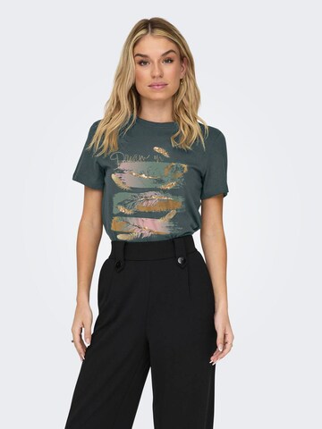 ONLY T-Shirt 'ONLKITA' in Grün: Vorderseite