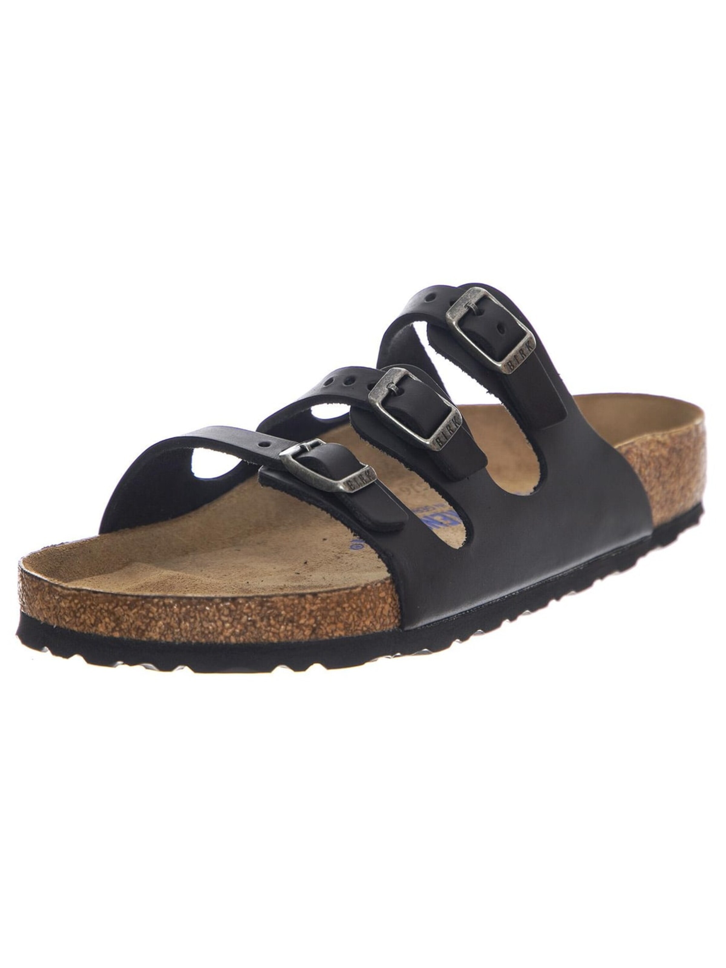 BIRKENSTOCK Mules 'Florida SFB black, Oiled Leather' in 38 in Black, Item view