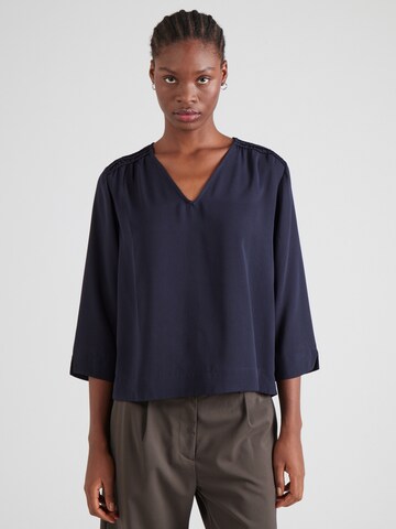 s.Oliver BLACK LABEL Blus i blå: framsida