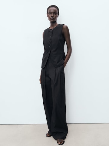 MANGO Gilet 'GRETA' in Zwart