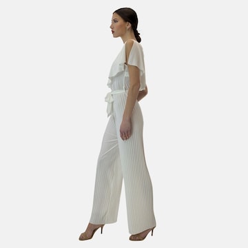 Tuta jumpsuit di Elara in bianco