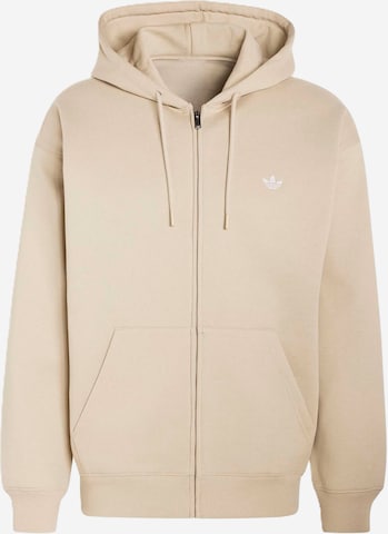ADIDAS ORIGINALS Tepláková bunda 'ESS' - Béžová: predná strana