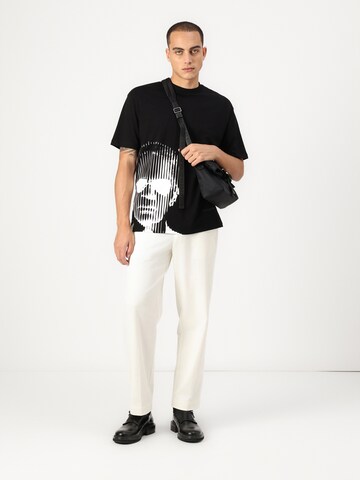 juoda Karl Lagerfeld Marškinėliai